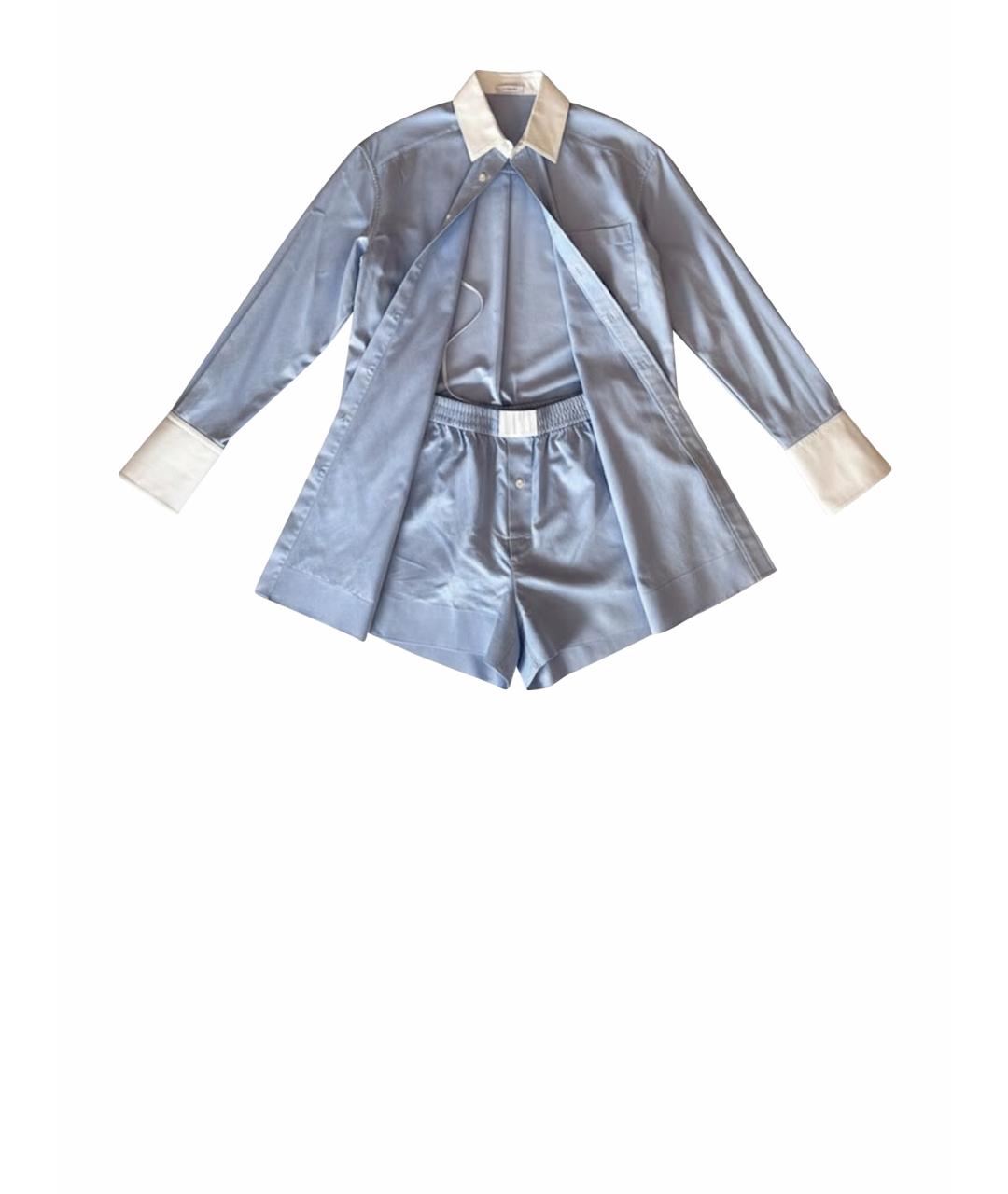 ALEXANDER WANG Голубой хлопковый костюм с брюками, фото 10