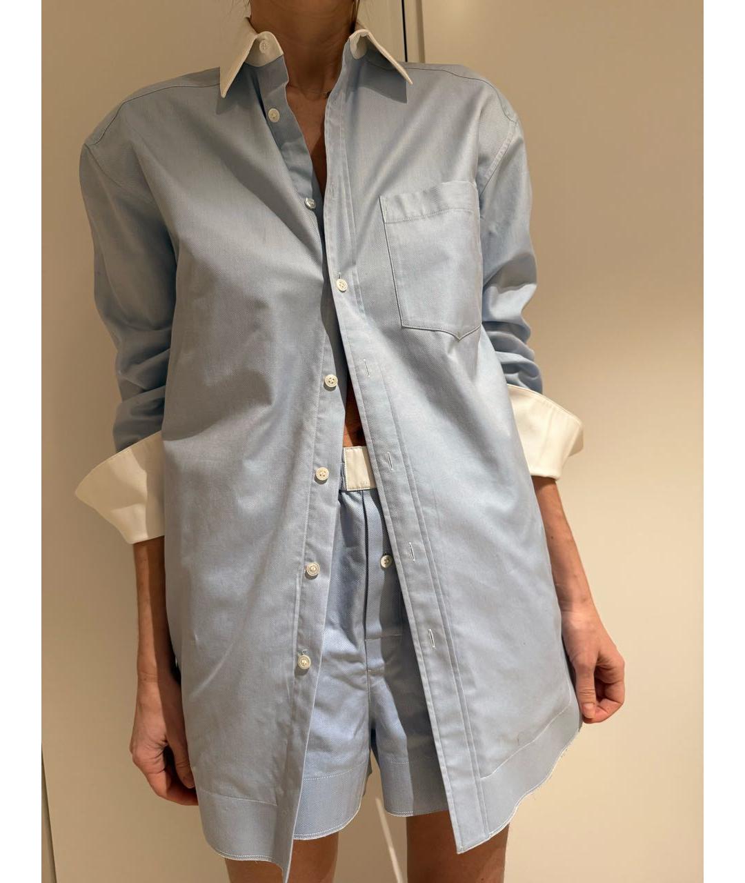 ALEXANDER WANG Голубой хлопковый костюм с брюками, фото 6