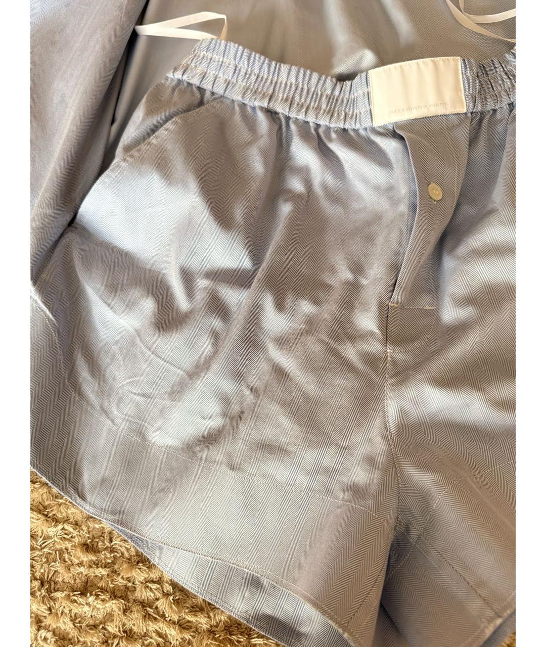 ALEXANDER WANG Голубой хлопковый костюм с брюками, фото 2