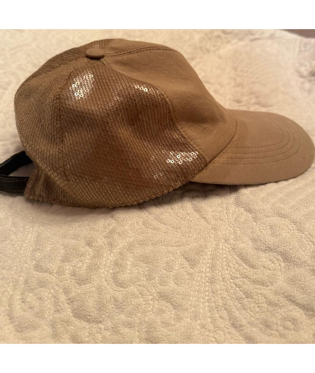 BRUNELLO CUCINELLI Бежевая шерстяная кепка, фото 5
