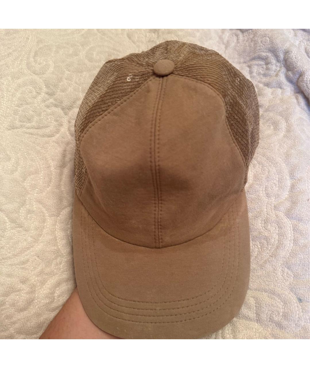 BRUNELLO CUCINELLI Бежевая шерстяная кепка, фото 4