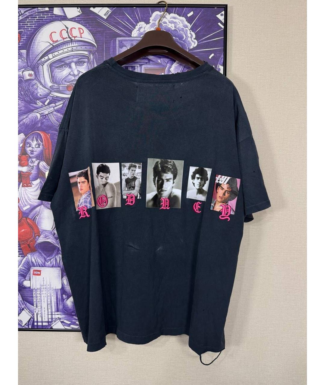 PALY Темно-синяя хлопковая футболка, фото 4