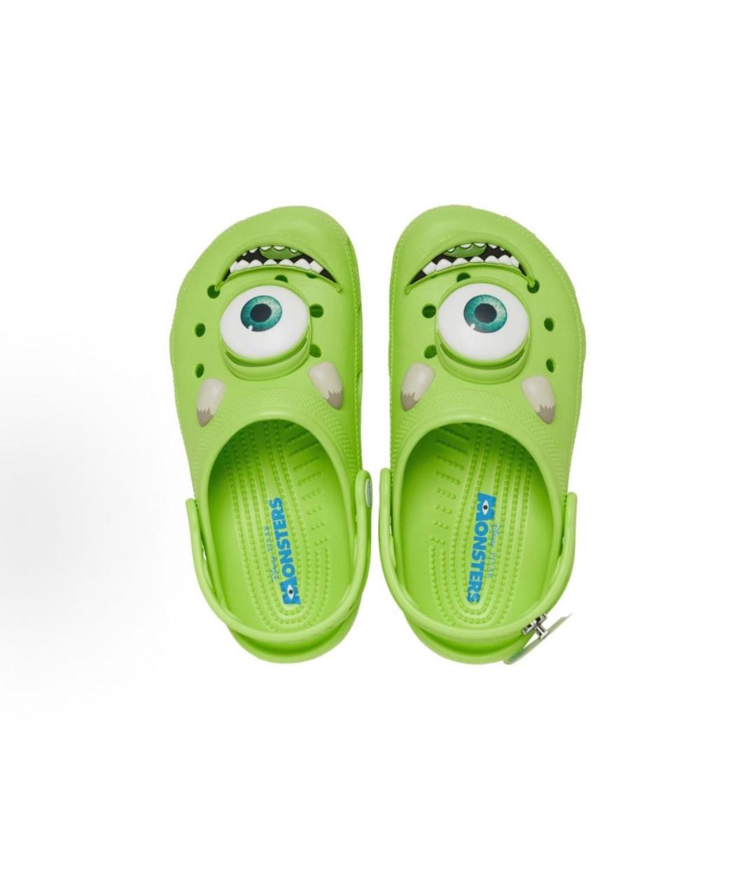 CROCS Зеленые резиновые шлепанцы, фото 3