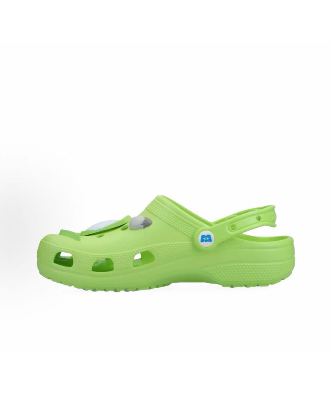 CROCS Зеленые резиновые шлепанцы, фото 9