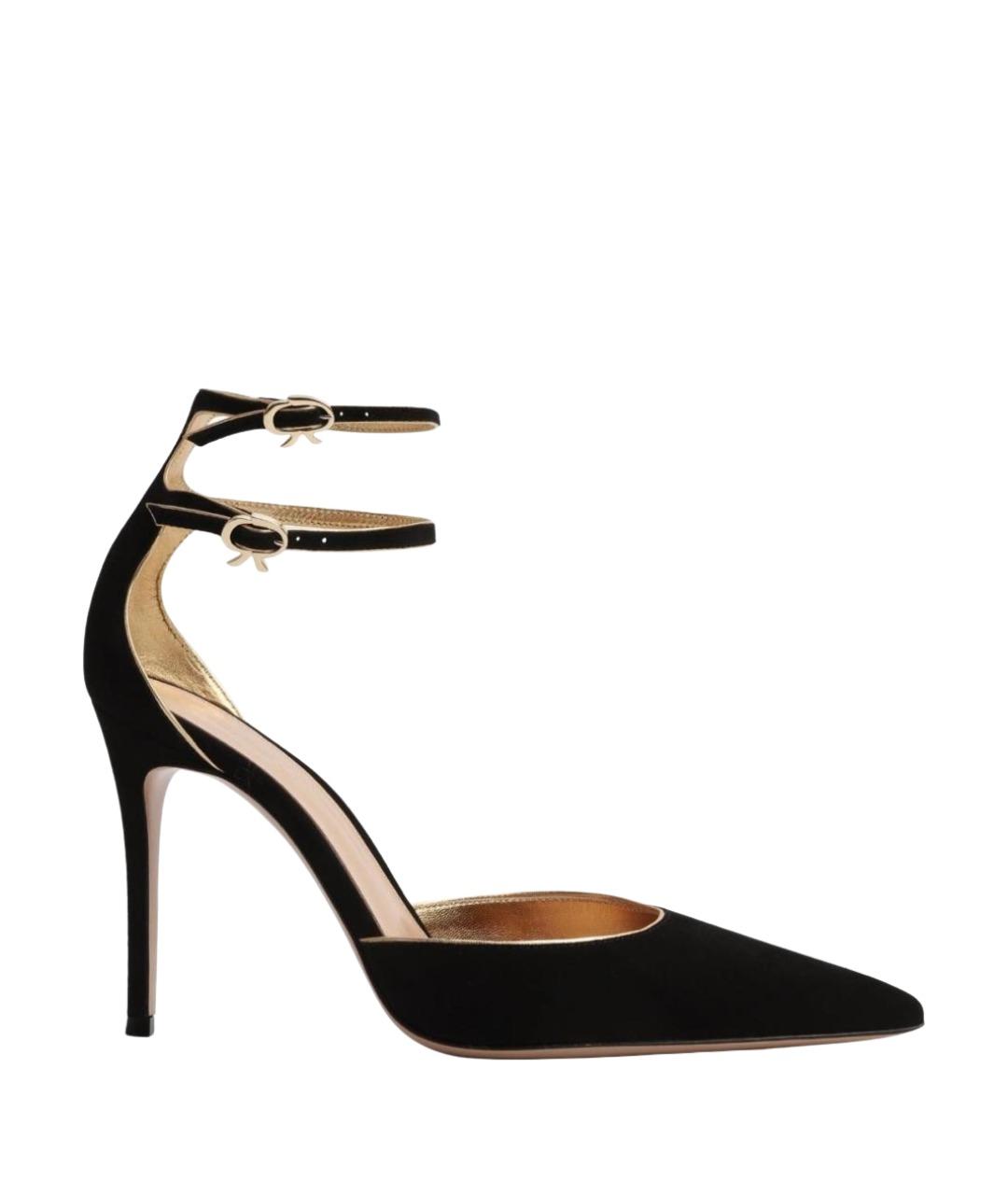 GIANVITO ROSSI Черные замшевые туфли, фото 1