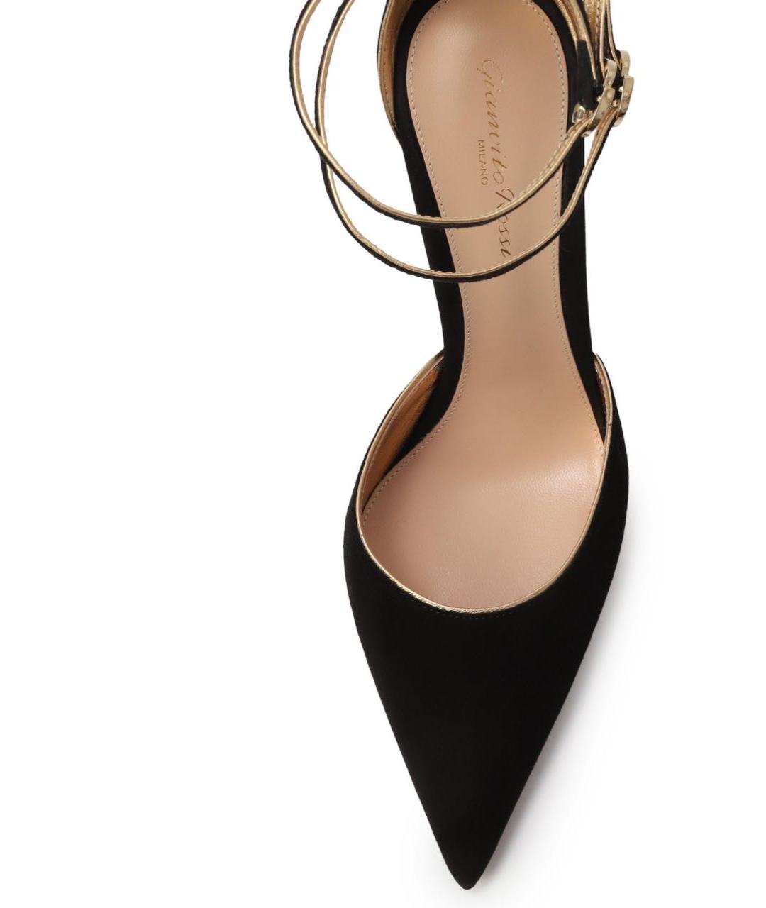 GIANVITO ROSSI Черные замшевые туфли, фото 3