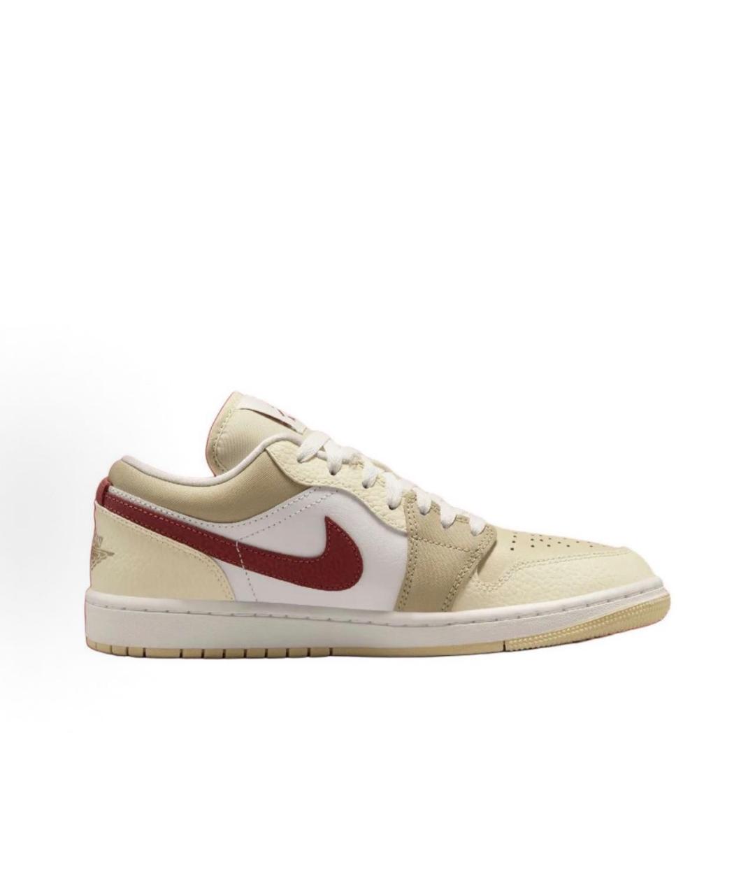 JORDAN Бежевые кожаные кроссовки, фото 5