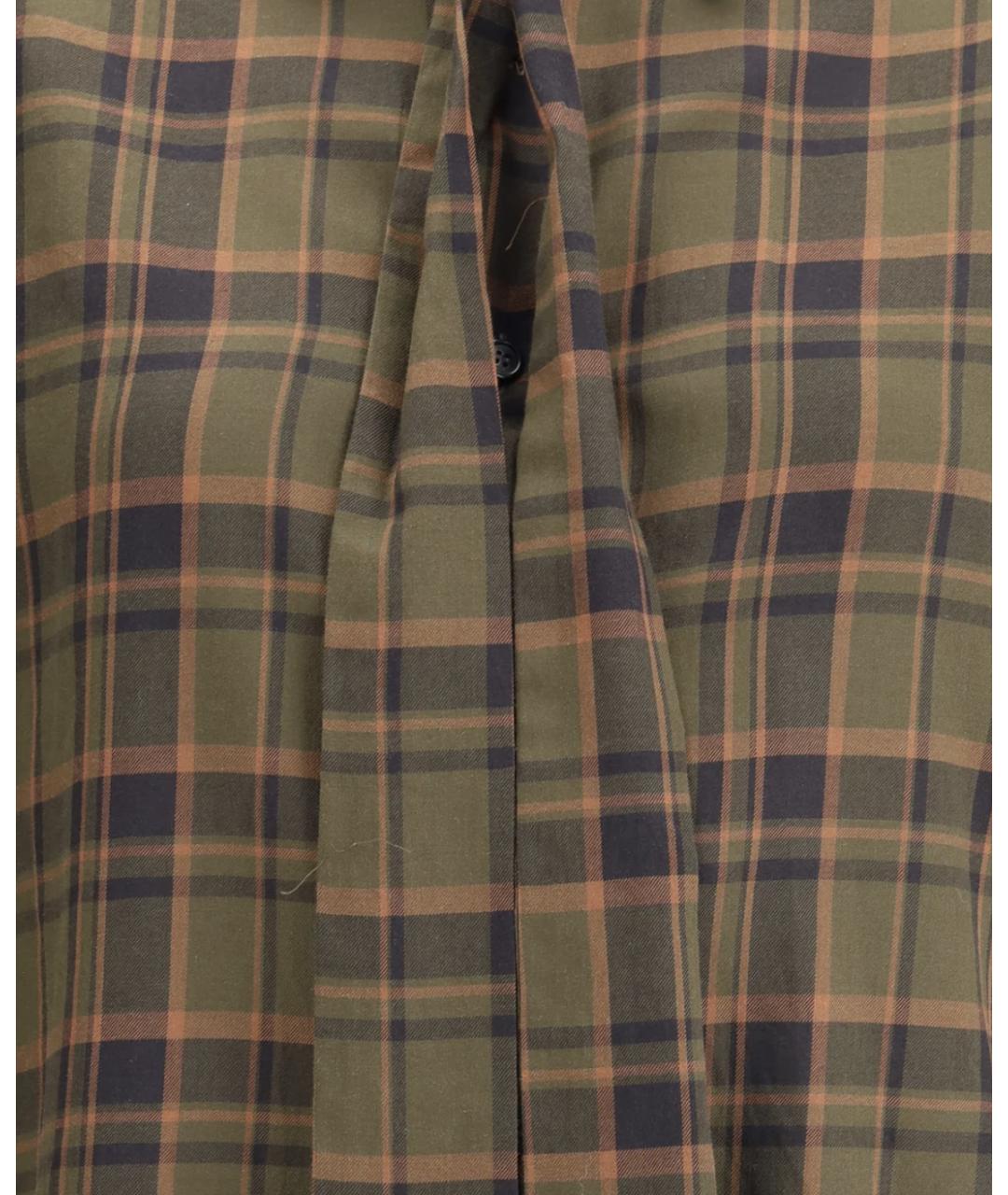 SAINT LAURENT Хаки хлопковая блузы, фото 3