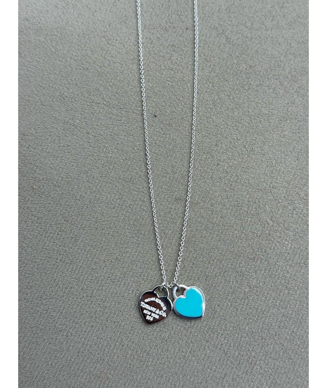 TIFFANY&CO Бирюзовая серебряная подвеска, фото 4