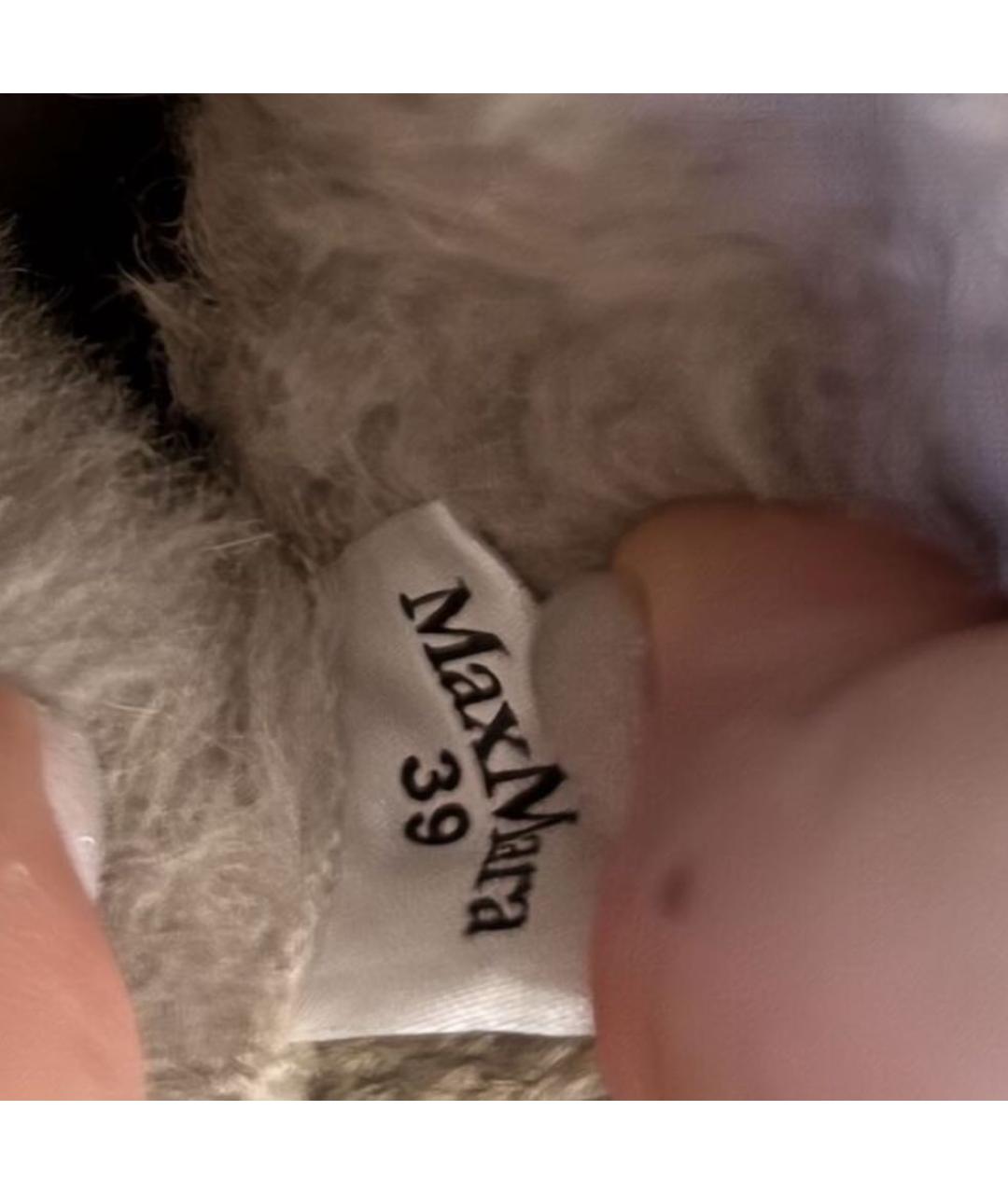 MAX MARA Бежевые замшевые кеды, фото 7