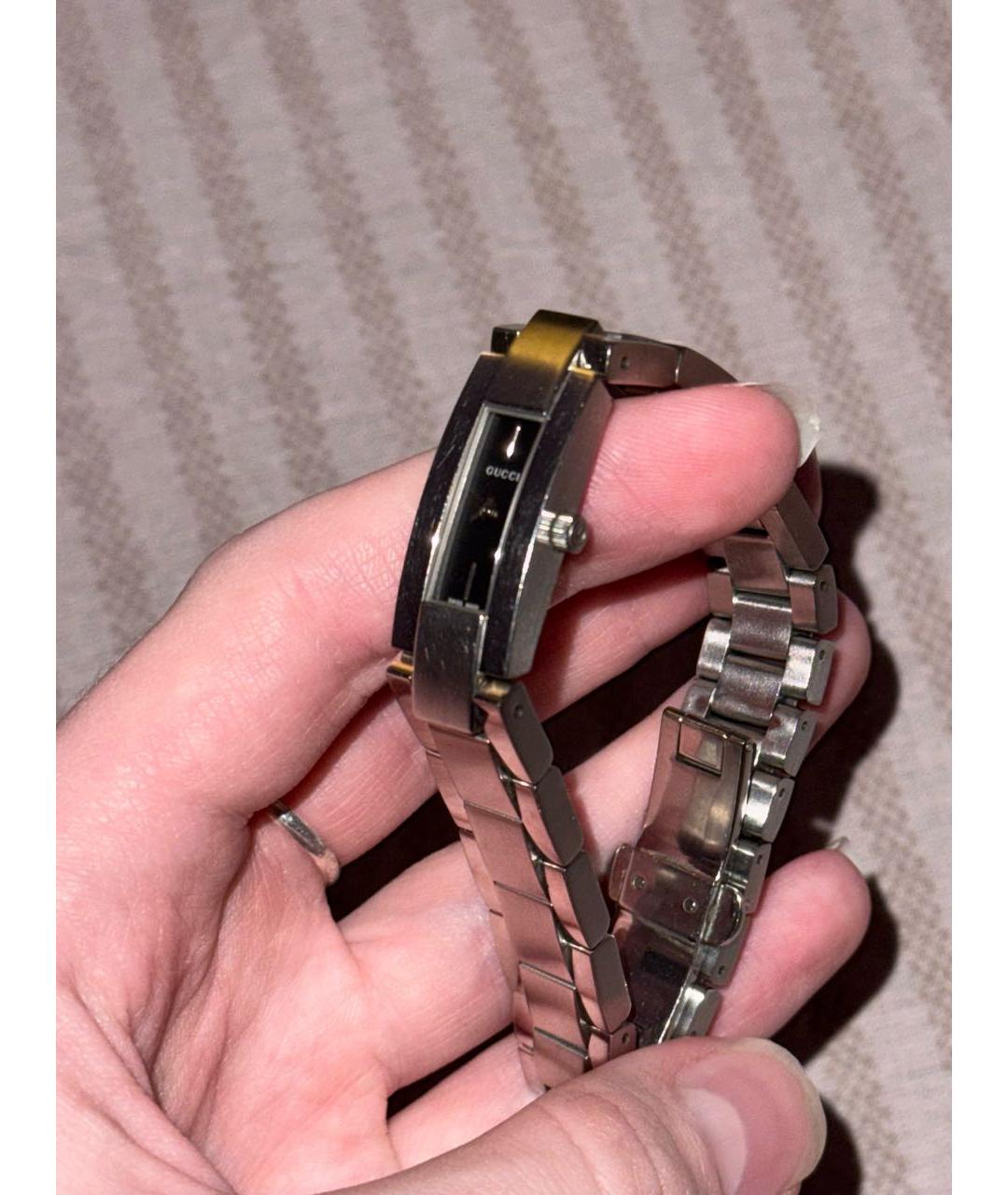 GUCCI Серебряные серебряные часы, фото 3