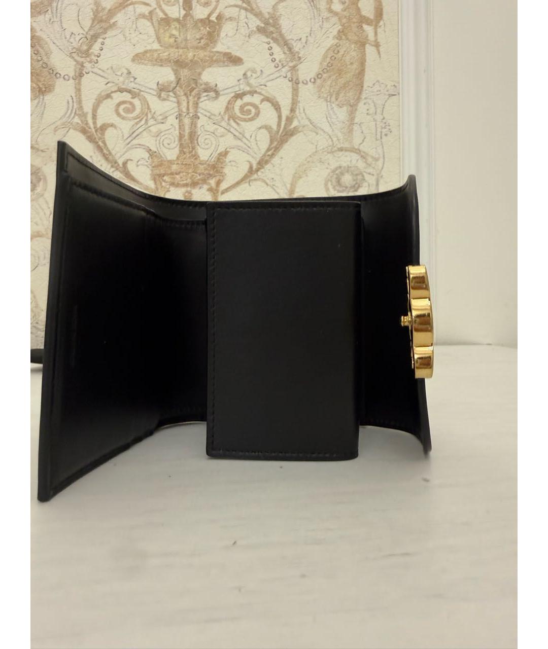 CELINE Черный кожаный кошелек, фото 4