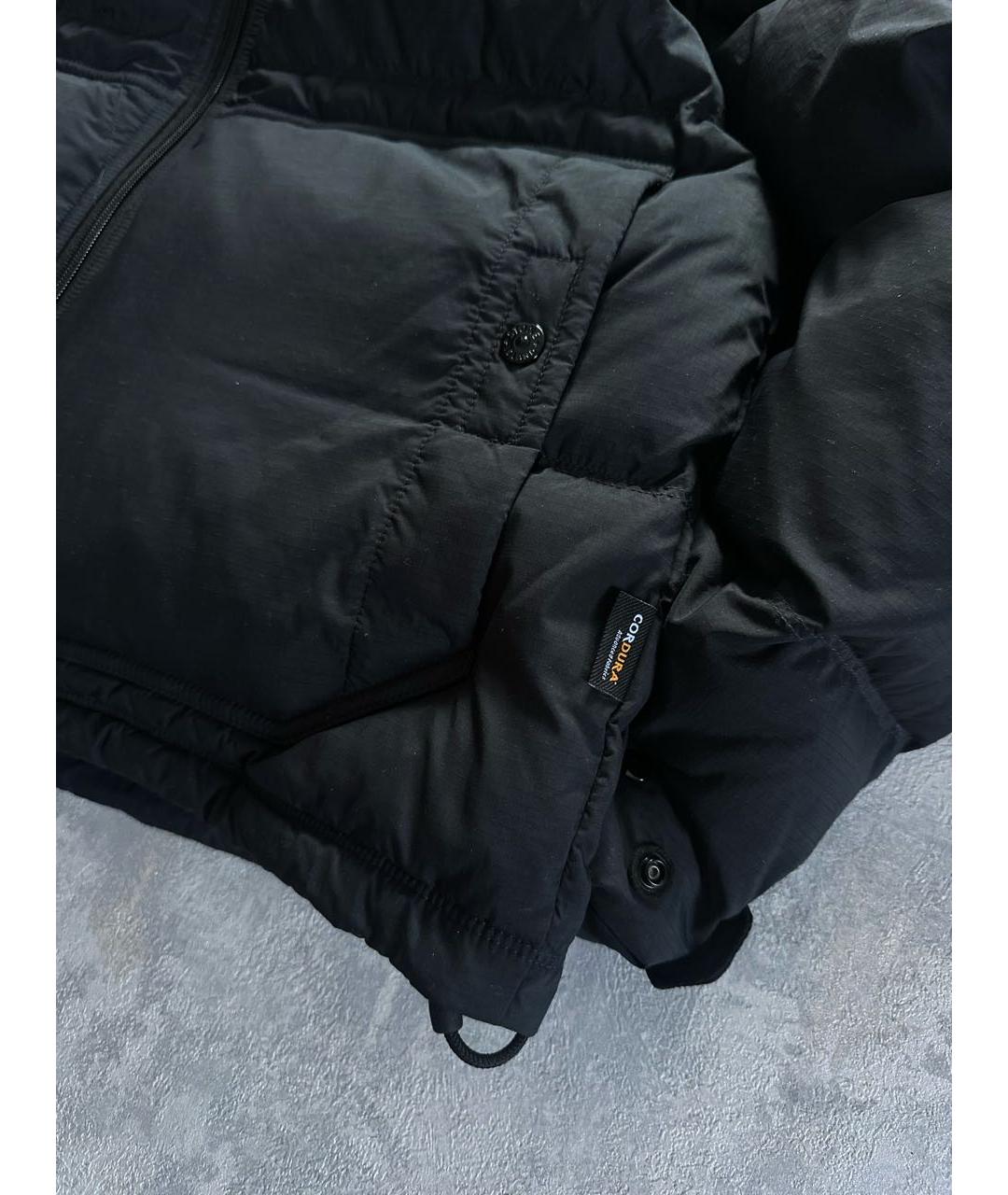 STONE ISLAND Черный полиамидовый пуховик, фото 3