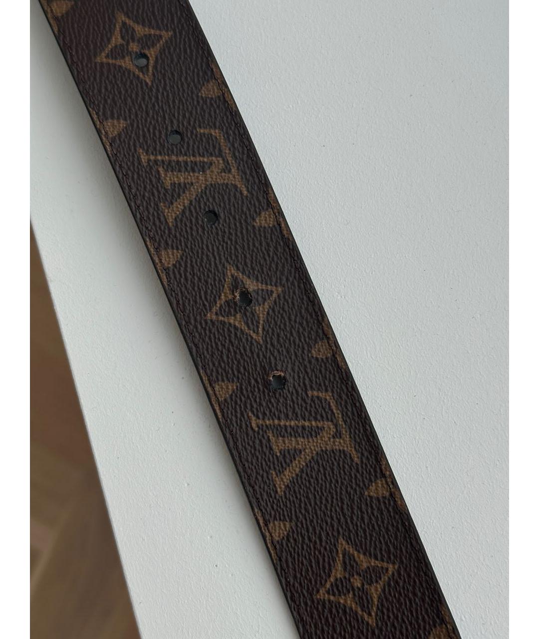 LOUIS VUITTON Коричневый ремень, фото 4