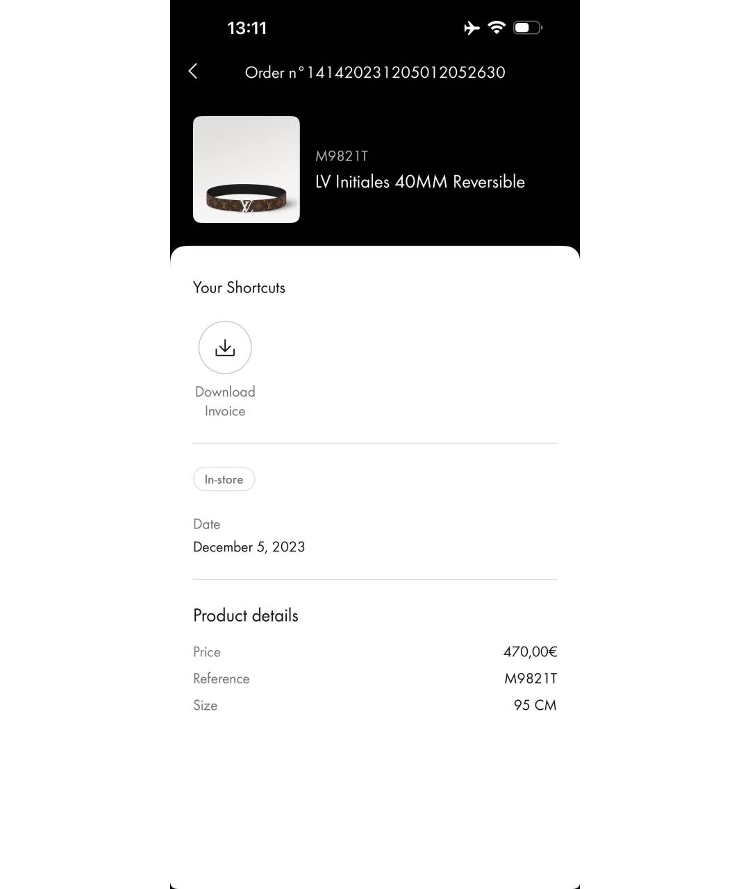 LOUIS VUITTON Коричневый ремень, фото 7