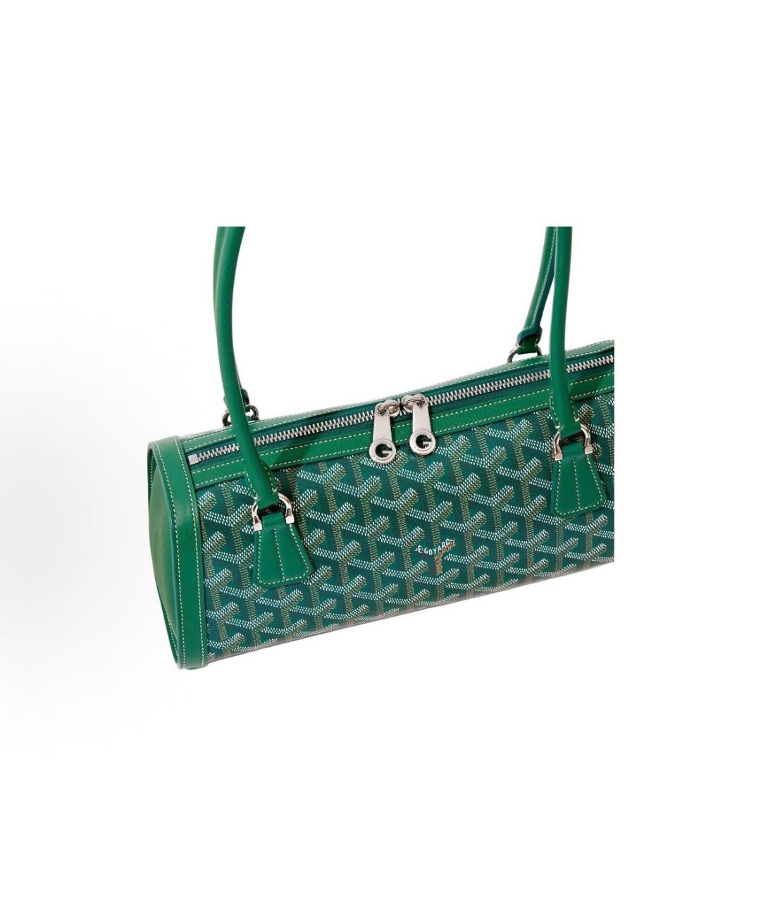 GOYARD Зеленая сумка с короткими ручками, фото 2