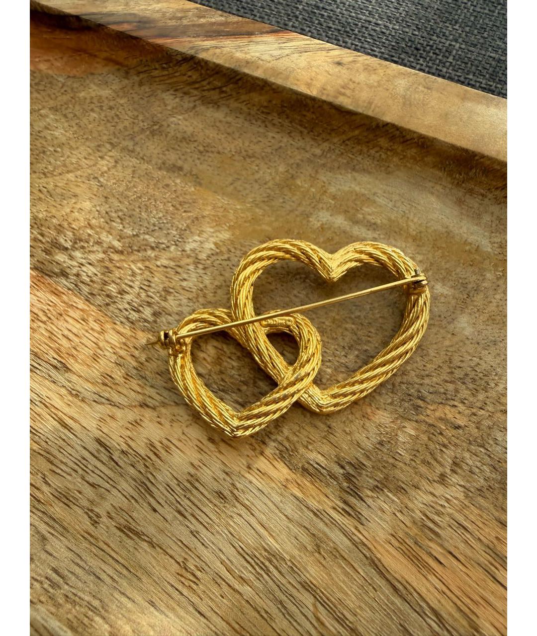 CHRISTIAN DIOR Золотая позолоченная булавка / брошь, фото 5