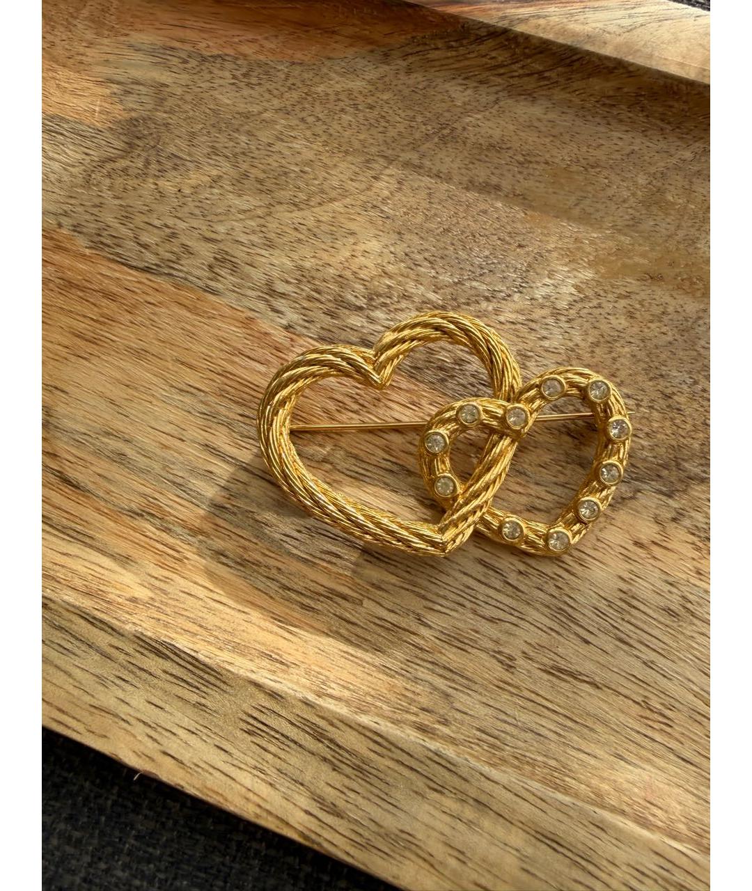 CHRISTIAN DIOR Золотая позолоченная булавка / брошь, фото 4