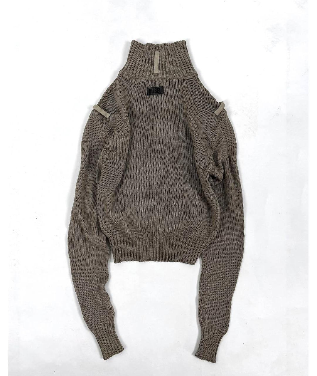 DIESEL Бежевый вискозный джемпер / свитер, фото 2