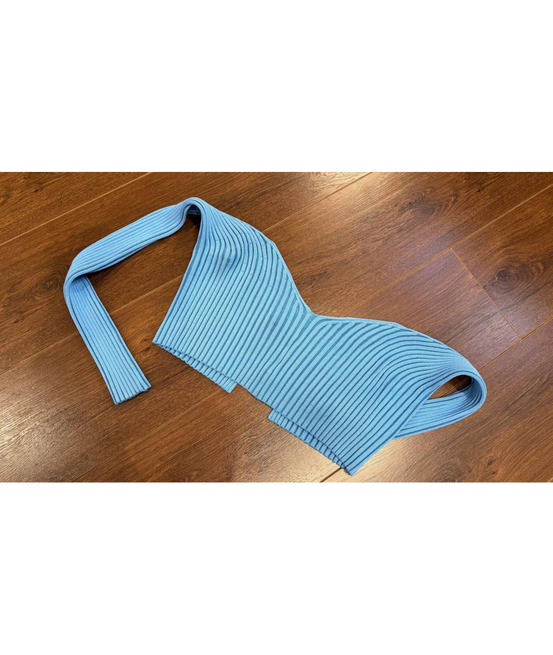 JACQUEMUS Голубой вискозный кардиган, фото 2