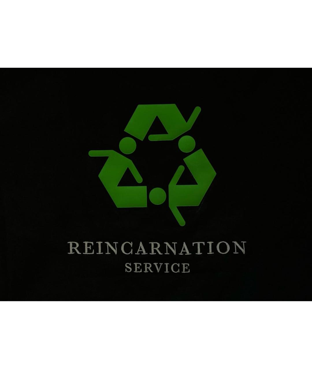 VETEMENTS Черная хлопко-эластановая футболка, фото 7