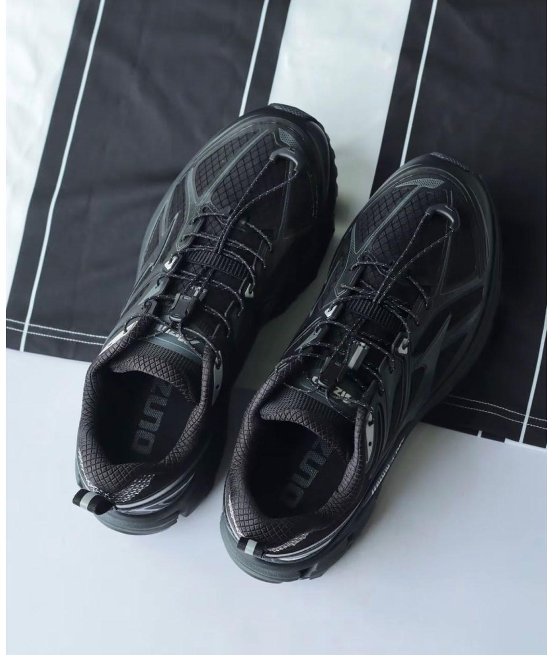 MIZUNO Черные текстильные низкие кроссовки / кеды, фото 3