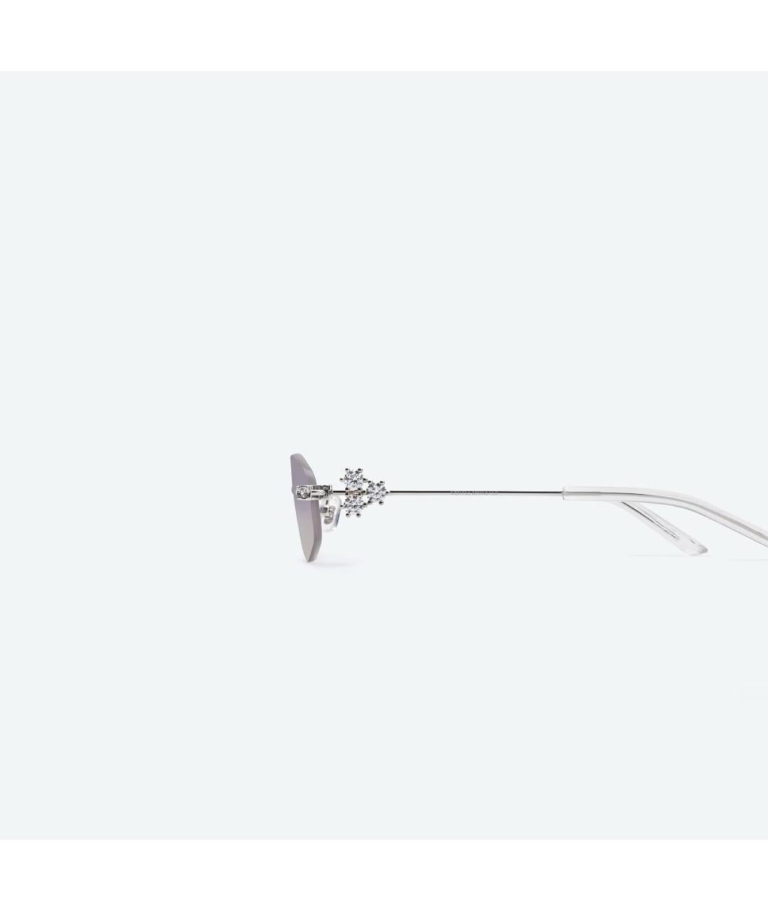 GENTLE MONSTER Серебряные металлические солнцезащитные очки, фото 6