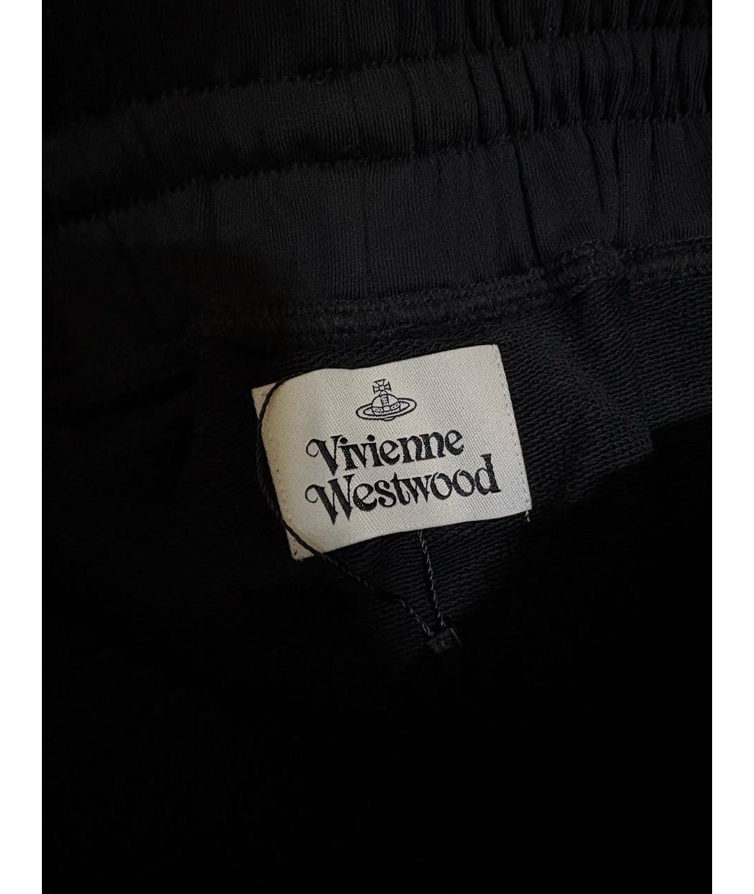 VIVIENNE WESTWOOD Черная хлопковая юбка мини, фото 4