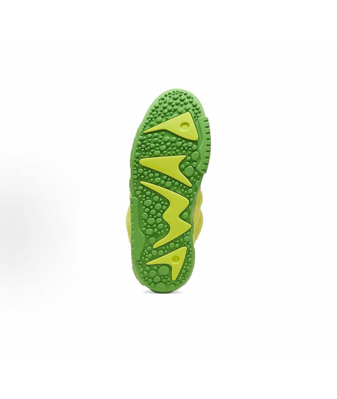 PUMA Зеленые текстильные низкие кроссовки / кеды, фото 8