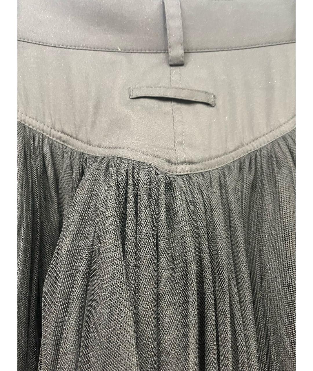 JEAN PAUL GAULTIER Черная полиамидовая юбка миди, фото 7