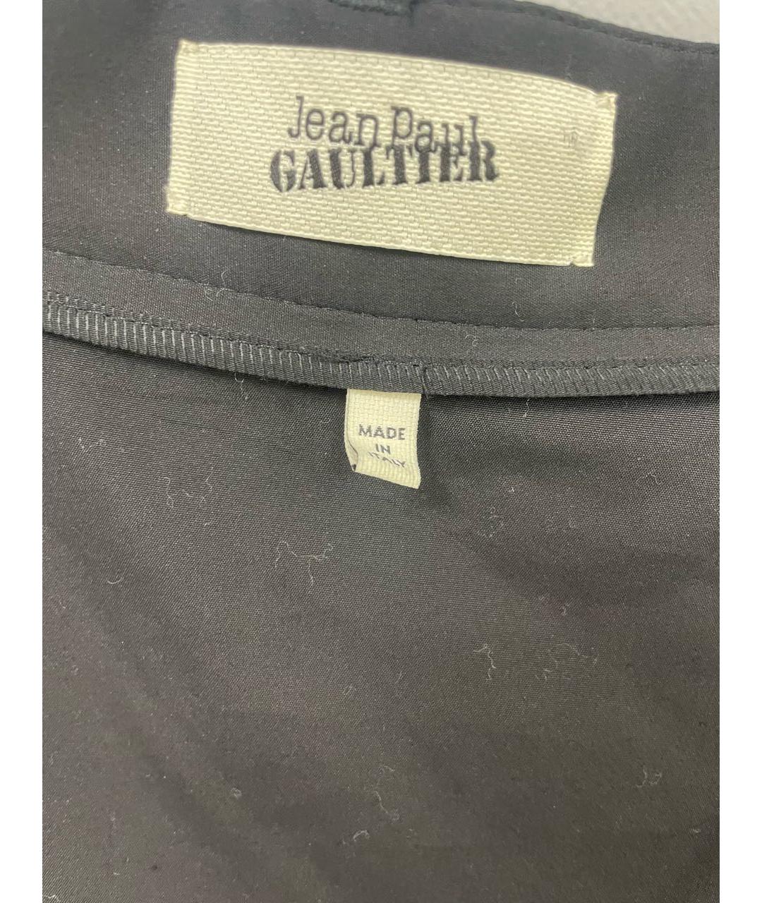 JEAN PAUL GAULTIER Черная полиамидовая юбка миди, фото 5