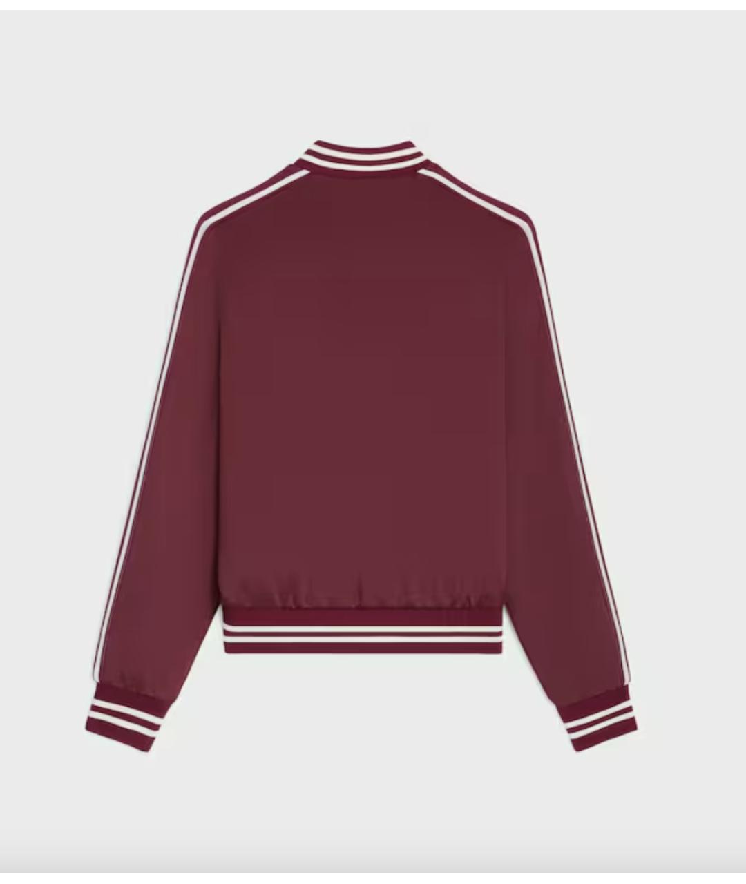 CELINE Бордовая полиамидовая куртка, фото 2