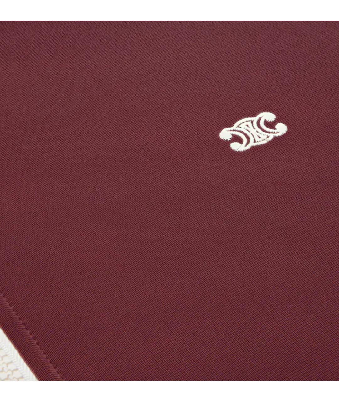 CELINE Бордовая полиамидовая куртка, фото 4