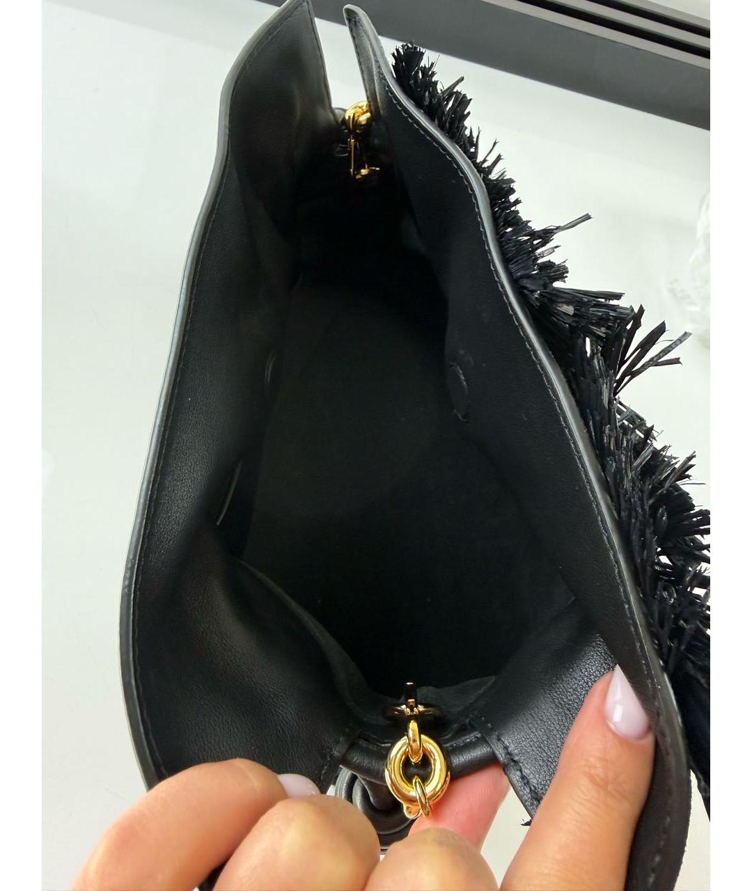 LOEWE Черная кожаная сумка через плечо, фото 4