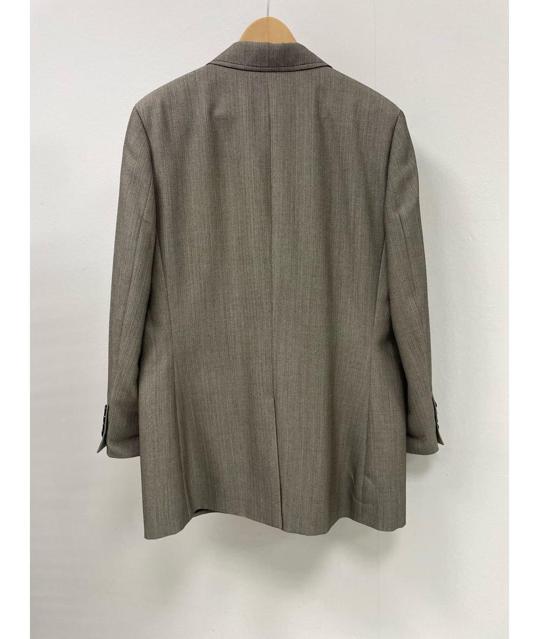 ALBERTA FERRETTI Бежевый шерстяной жакет/пиджак, фото 2