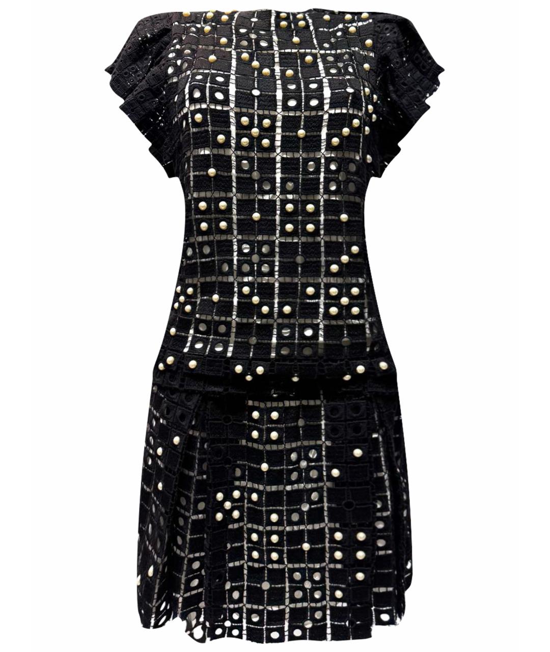 CHLOE Черное хлопковое коктейльное платье, фото 1