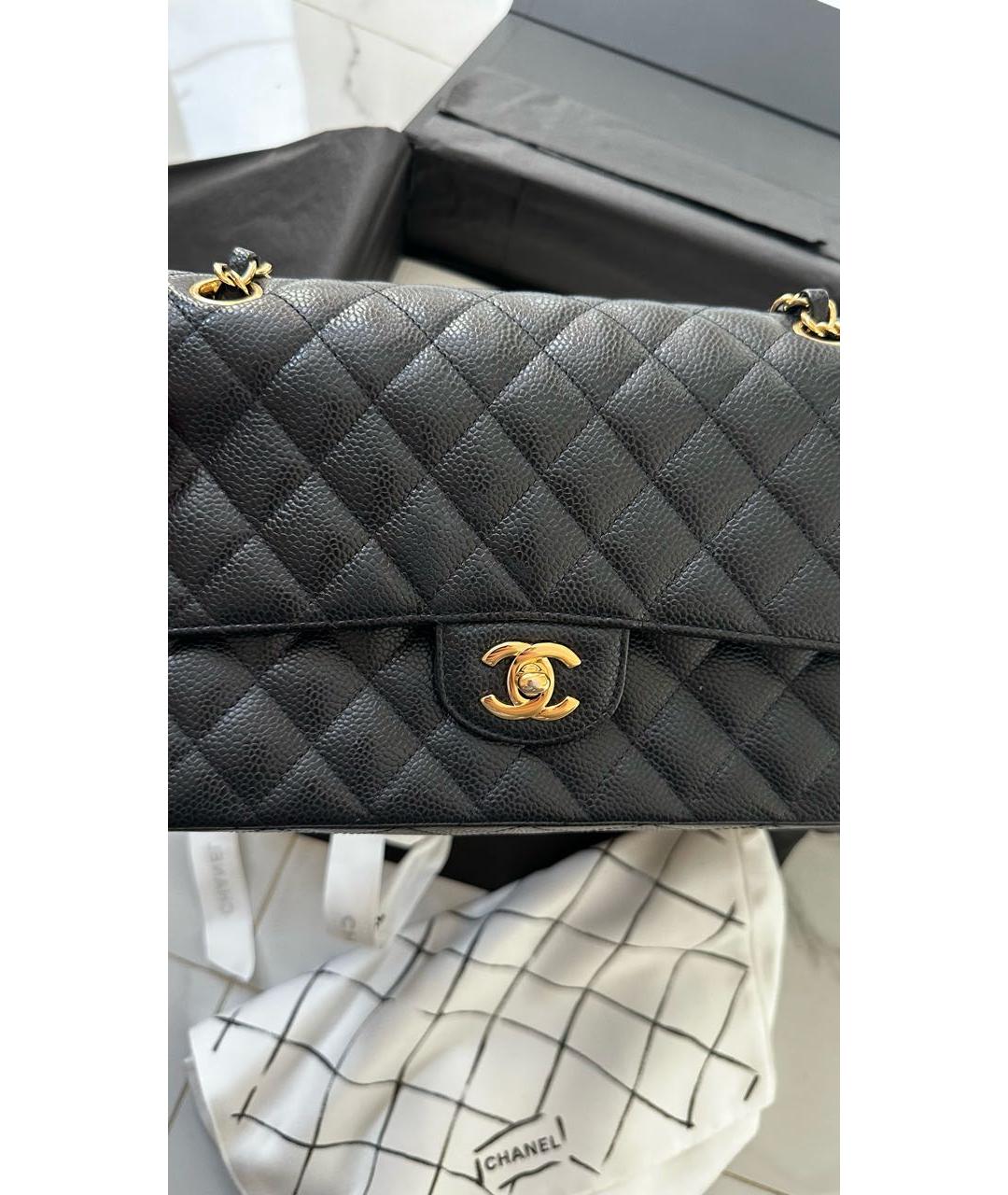 CHANEL Черная кожаная сумка через плечо, фото 2