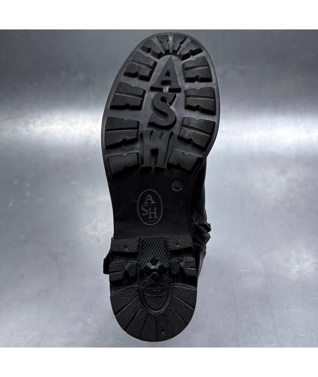 ASH Черные кожаные сапоги, фото 5