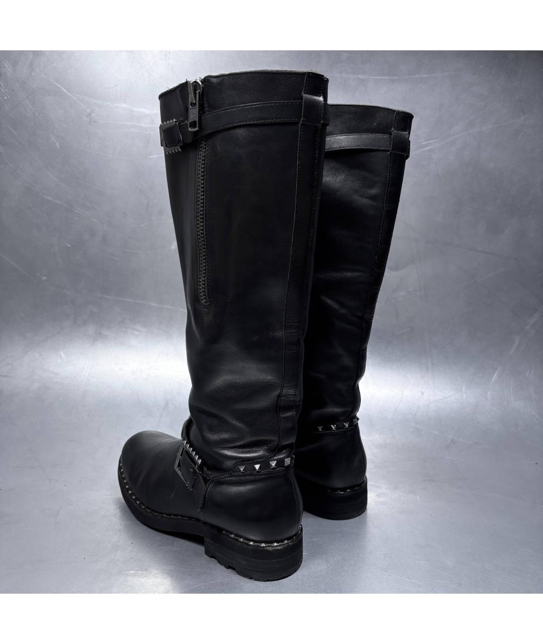 ASH Черные кожаные сапоги, фото 2