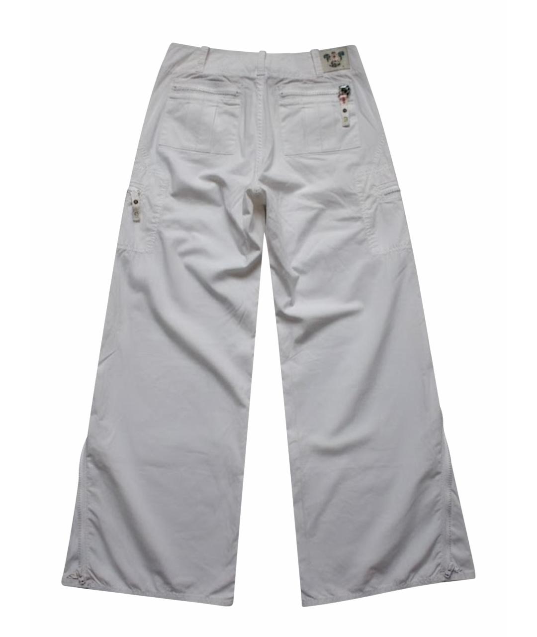 DIESEL Белые хлопковые повседневные брюки, фото 1