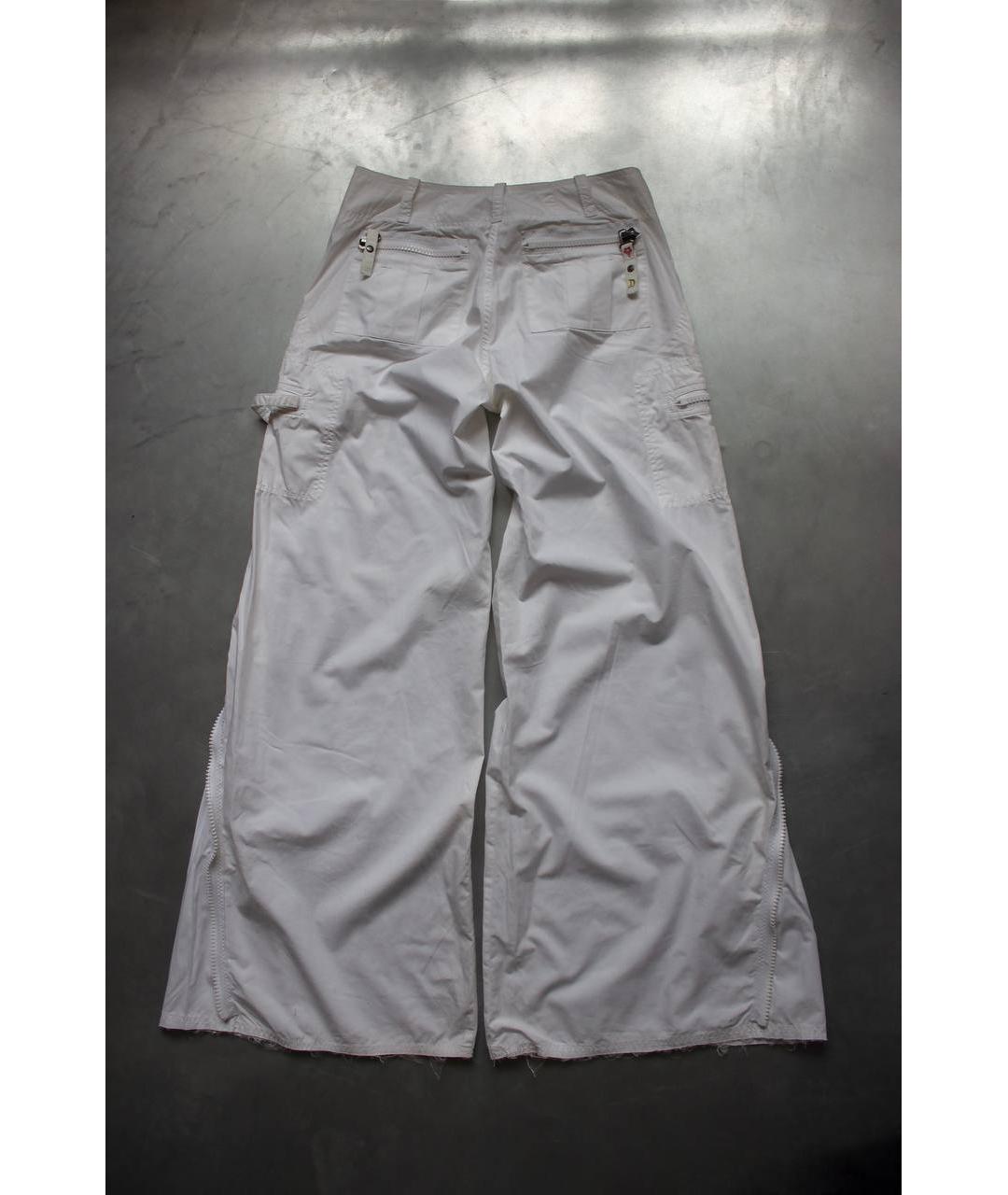 DIESEL Белые хлопковые повседневные брюки, фото 4