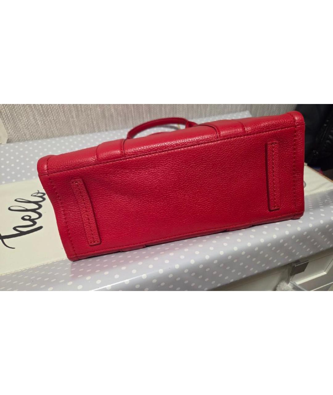 MARC JACOBS Красная кожаная сумка тоут, фото 6