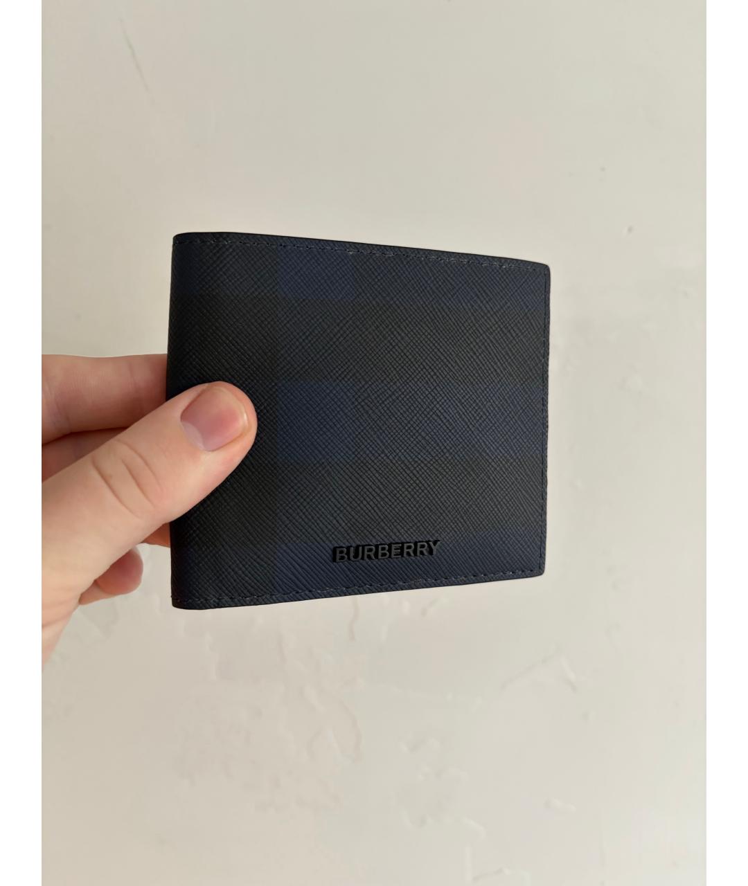 BURBERRY Темно-синий кошелек, фото 5