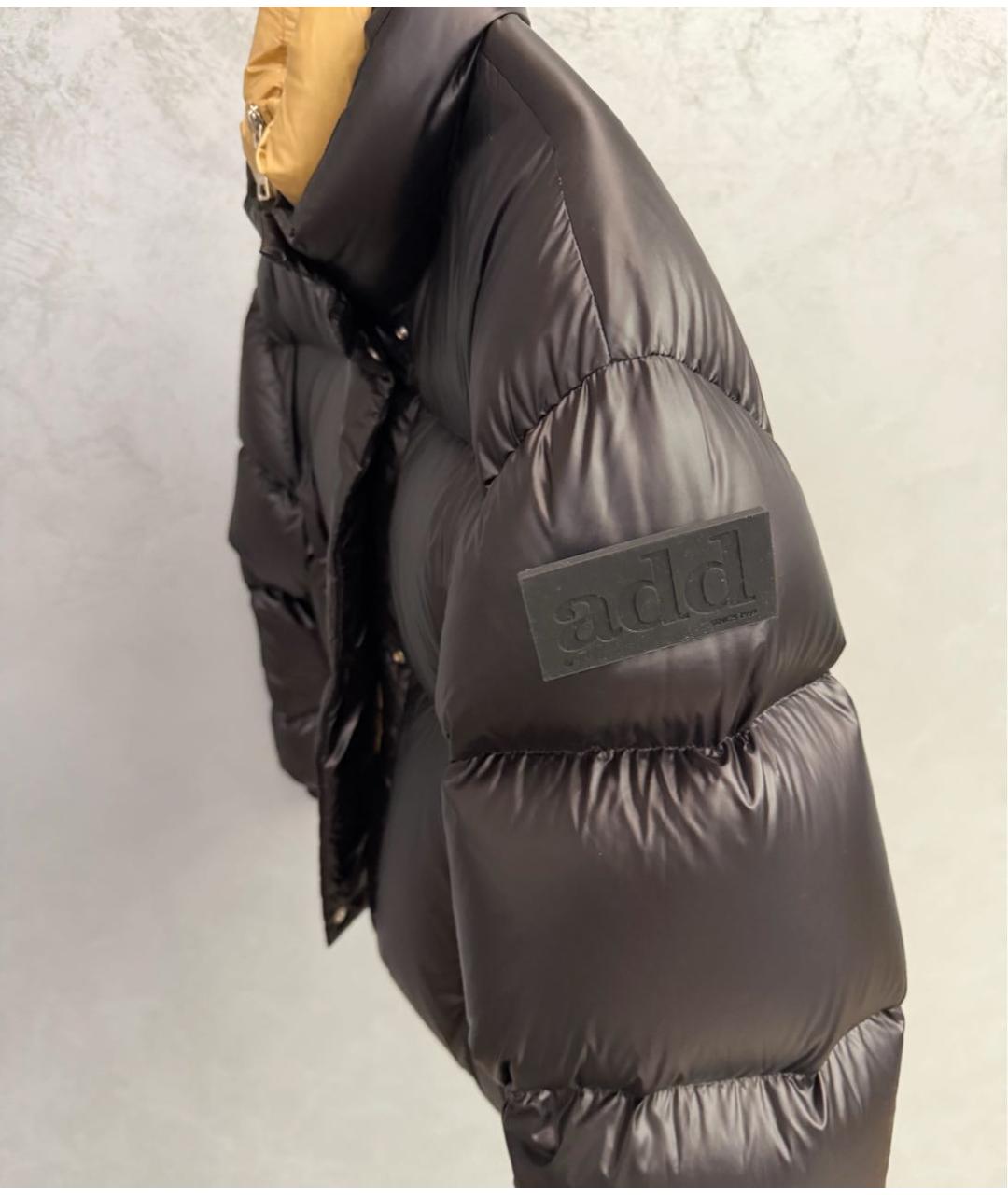 ADD Черный полиамидовый пуховик, фото 4