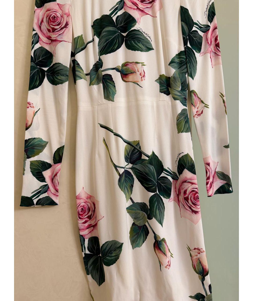 DOLCE&GABBANA Мульти вискозное коктейльное платье, фото 3