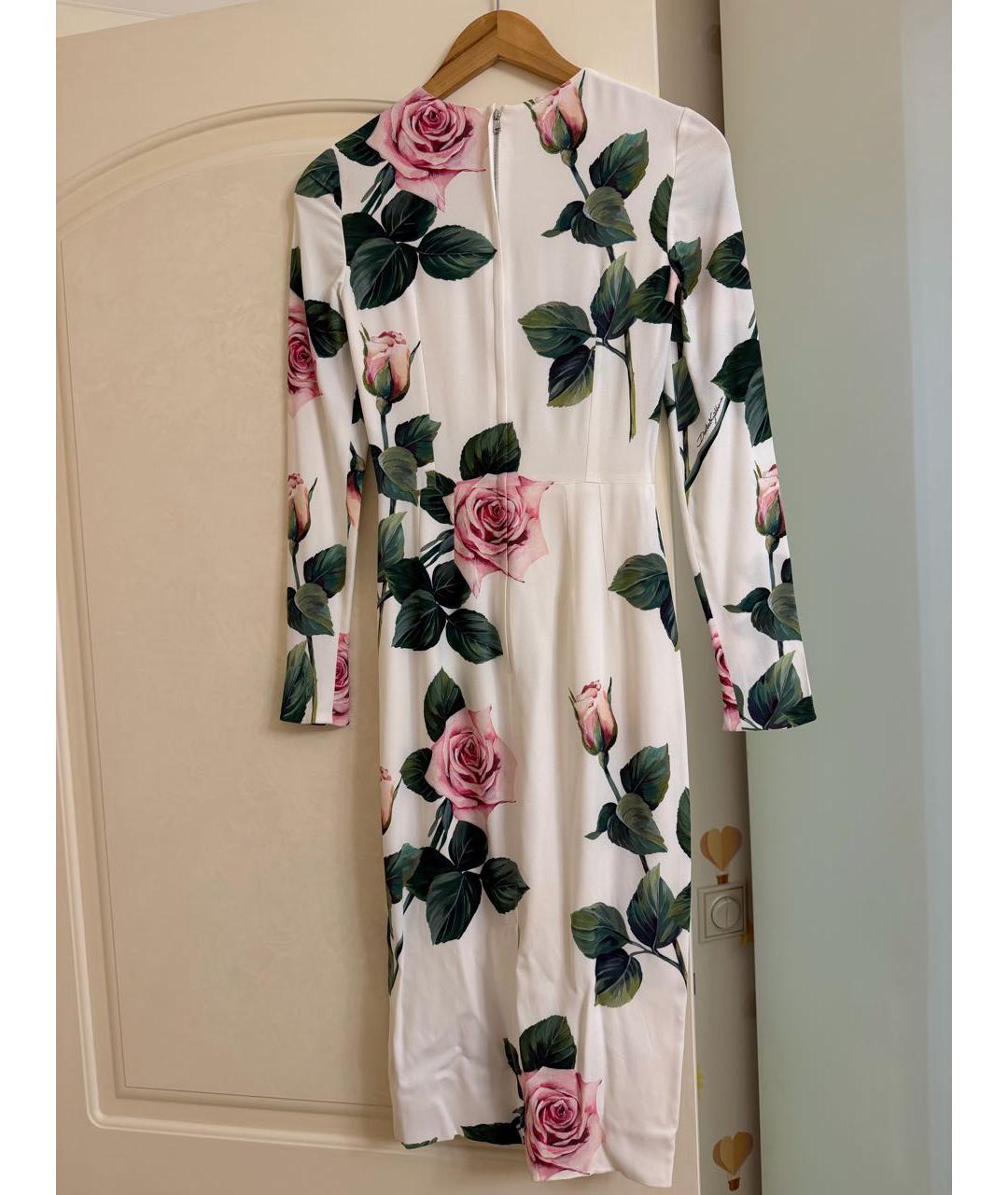 DOLCE&GABBANA Мульти вискозное коктейльное платье, фото 2