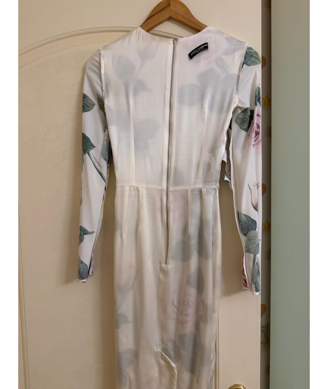 DOLCE&GABBANA Мульти вискозное коктейльное платье, фото 4