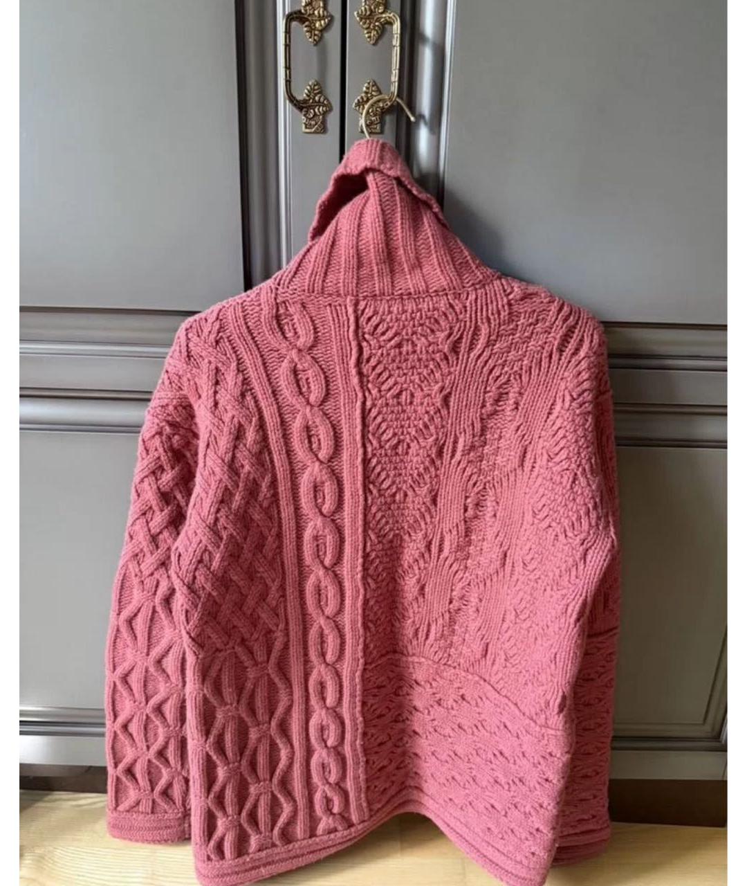 HERMES Розовый кашемировый джемпер / свитер, фото 2