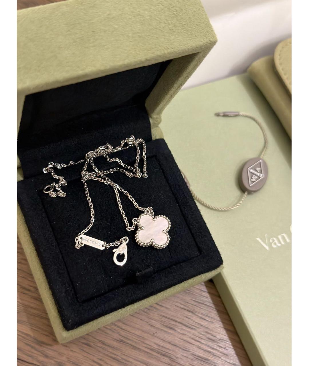 VAN CLEEF & ARPELS Белое колье из белого золота, фото 5