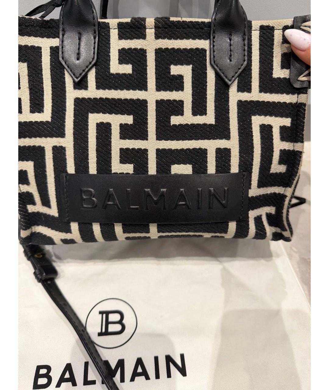 BALMAIN Мульти тканевая сумка с короткими ручками, фото 2